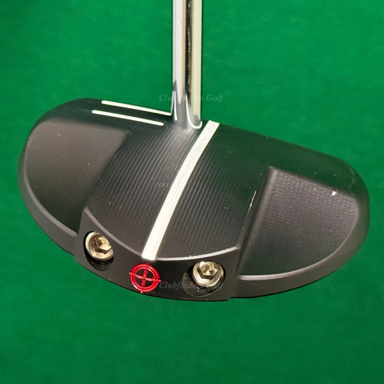 SeeMore SBc Black Broomstick 45" Milled Long Mallet Putter Golf Club
