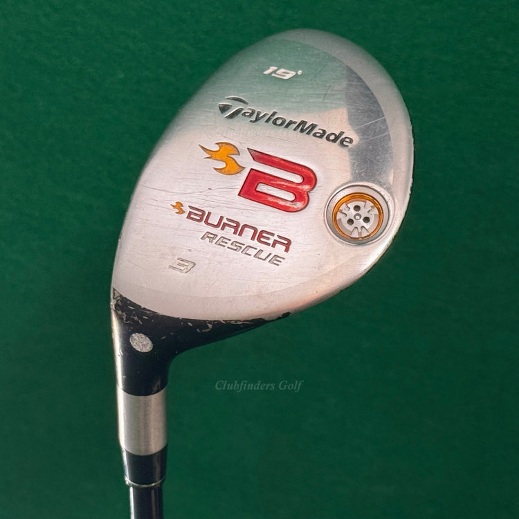 LH TaylorMade Burner Rescue 19° 3 Hybrid Burner REAX 60-R Graphite Regular