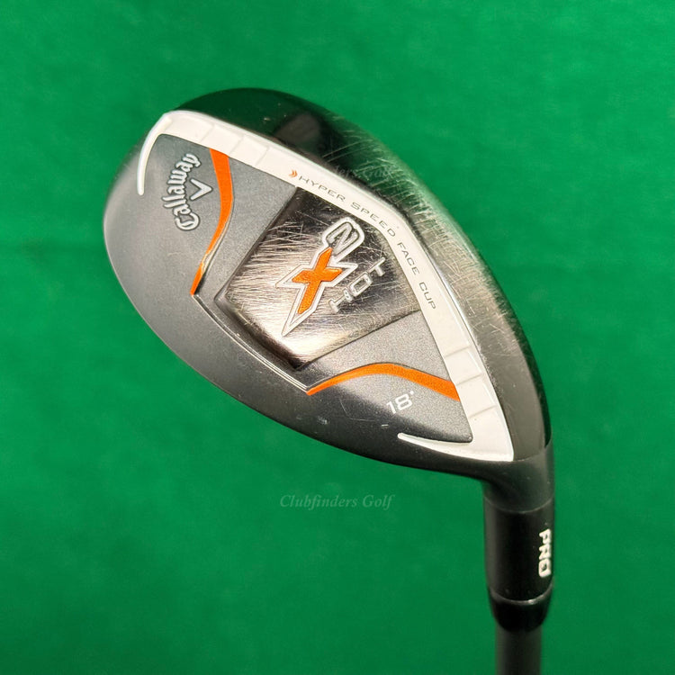 Callaway X2 Hot Pro 18° Hybrid Aldila Tour Green ATX75H-S Graphite Stiff