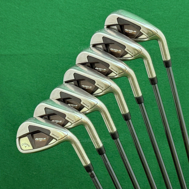 Callaway Rogue ST MAX 5-AW Iron Set UST Mamiya Recoil Dart F3 Graphite Regular