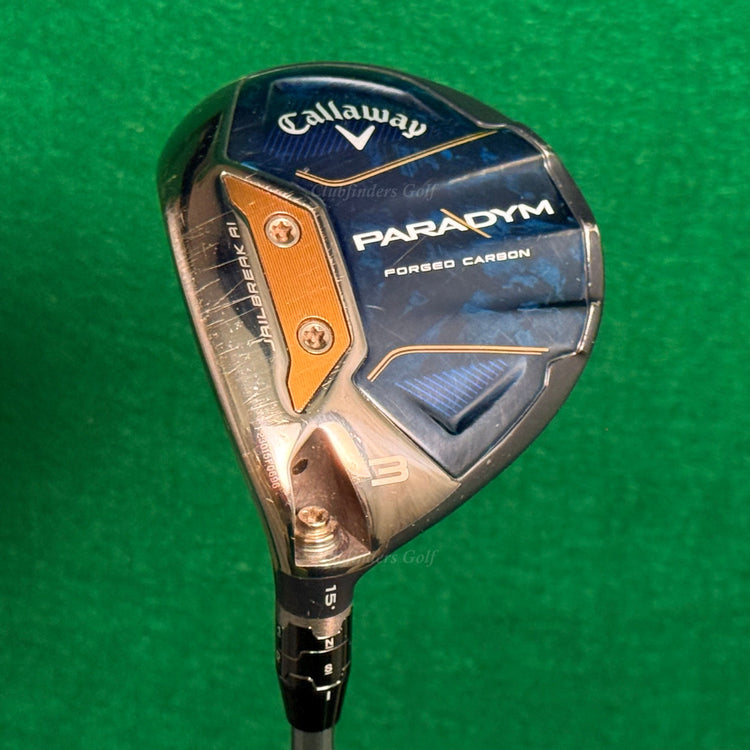 LH Callaway Paradym 15° Fairway Wood 3 Project X HZRDUS Silver 5.5 60G Regular