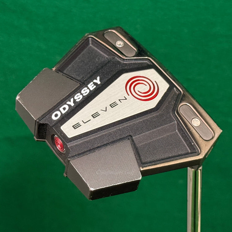 Odyssey Eleven S 35" Slant-Neck Mallet Putter Golf Club w/ Stroke Lab Red