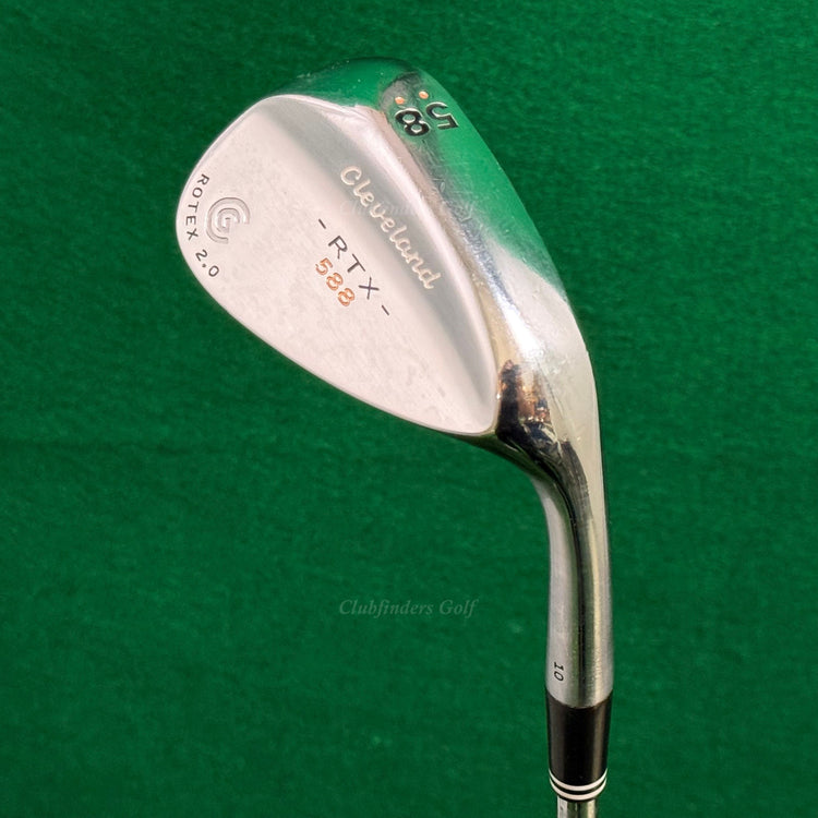 Cleveland 588 RTX Rotex 2.0 Chrome 58-10 58° Lob Wedge Dynamic Gold Wedge Flex