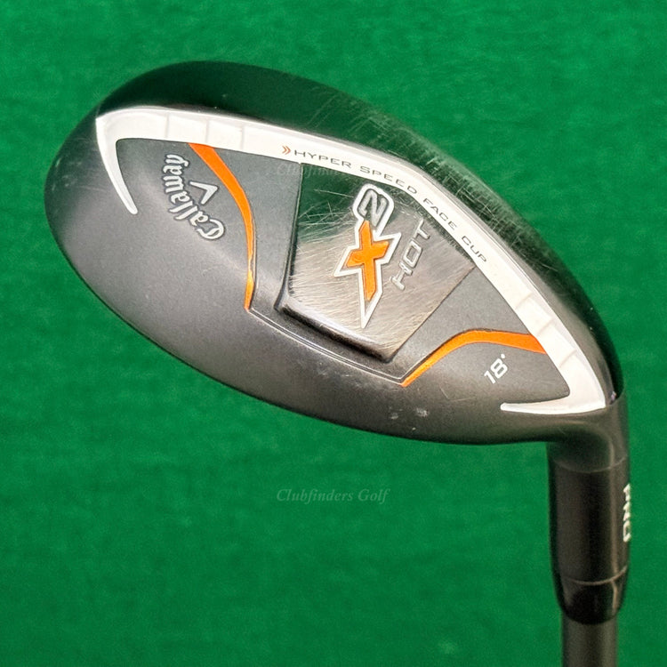 Callaway X2 Hot Pro 18° Hybrid Aldila Tour Green ATX75H-S Graphite Stiff