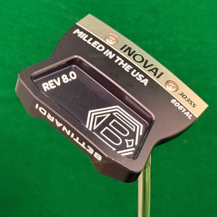 Bettinardi 2022 Inovai REV 8.0 Spud 35" Singl-Bend Mallet Putter Golf Club w/ HC