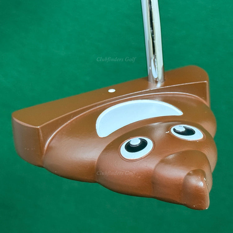 LH InTech Golf #2 Poop Emoji 35" Double-Bend Mallet Putter Golf Club w/ HC