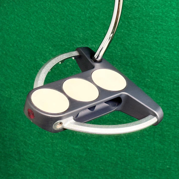 Odyssey White Steel Tri-Ball SRT 34" Single-Bend Mallet Putter Golf Club w/ HC