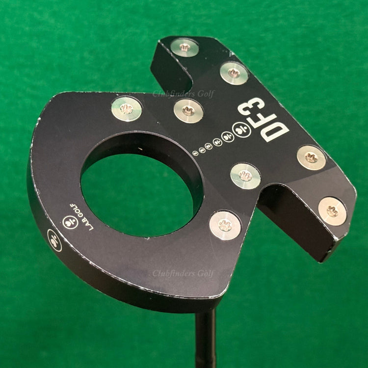 LAB Golf '24 DF3 Black 35" Center-Shaft Putter Matte Black Stepped Steel w/ HC