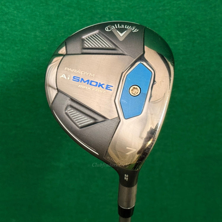 Callaway Paradym Ai Smoke Max Fast 22° Fairway 7 Wood Air Speeder 50-S Stiff