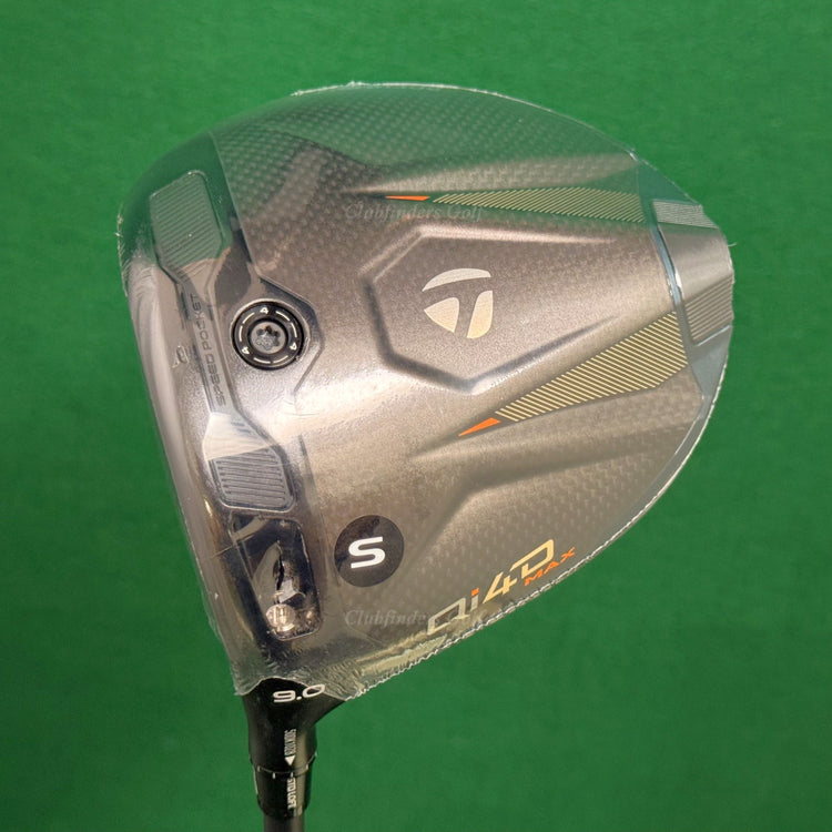 NEW LH TaylorMade Qi4D Max 9° Driver Mitsubishi REAX 60-S Graphite Stiff w/HC