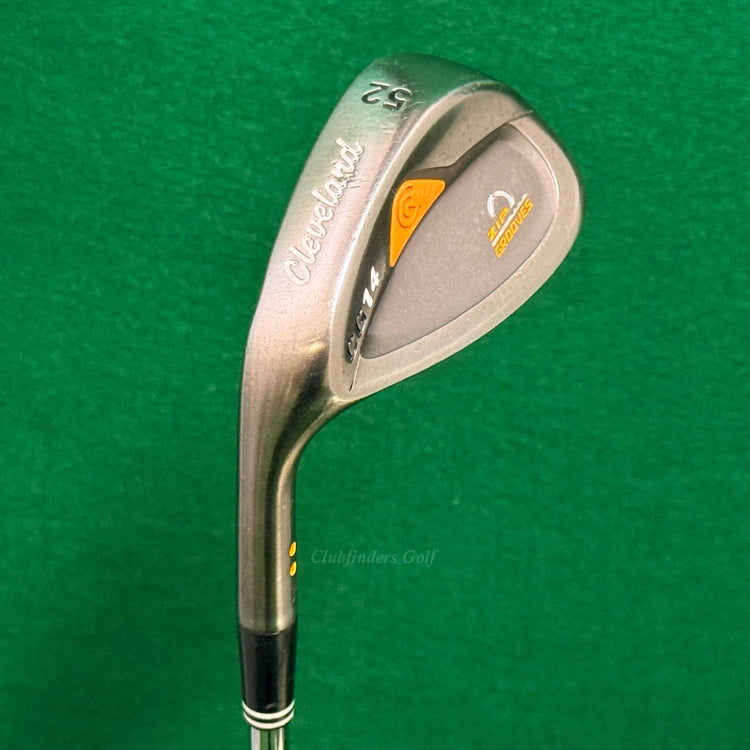 LH Cleveland CG14 Zip Grooves 52-10 52° Gap Wedge Cleveland Traction Wedge Flex
