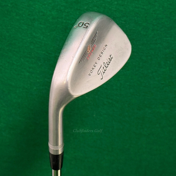 LH Titleist Vokey Design 200 Series 50-8 50° Gap Wedge Stepped Steel Wedge Flex