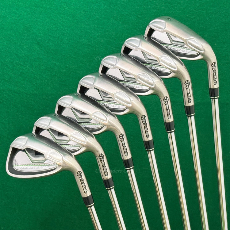 TaylorMade RocketBallz 4-PW Iron Set Factory LightWeight Steel Regular *Read*