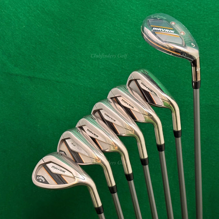 Callaway Mavrik 5H,6-PW,SW Iron Set Catalyst 55 5.0 Graphite Seniors w/HC *Read*