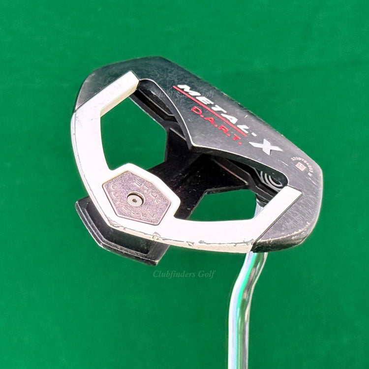 Odyssey Metal-X DART 370g 35" Double-Bend Mallet Putter w/Super Stroke