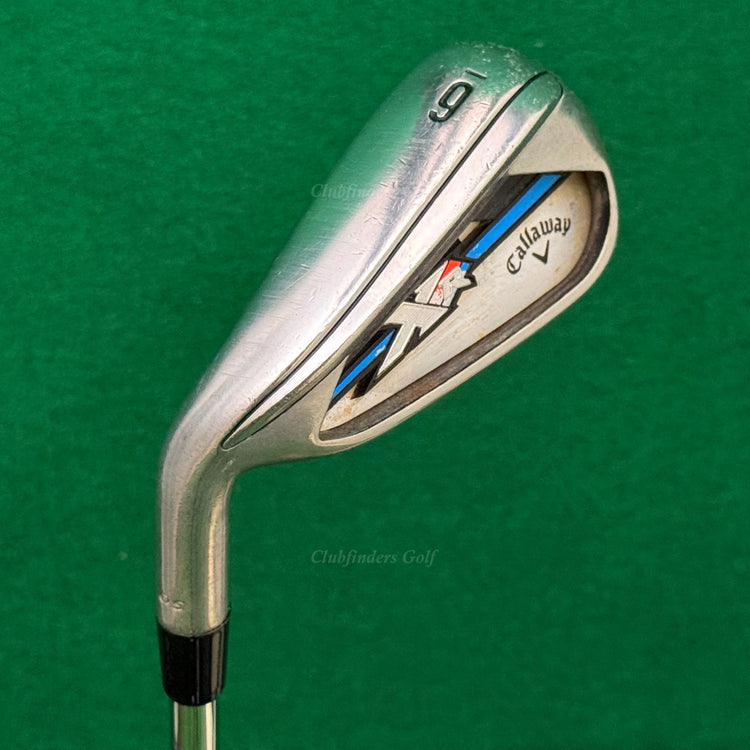LH Callaway XR OS Single 6 Iron KBS Tour C-Taper 105 Steel Extra Stiff