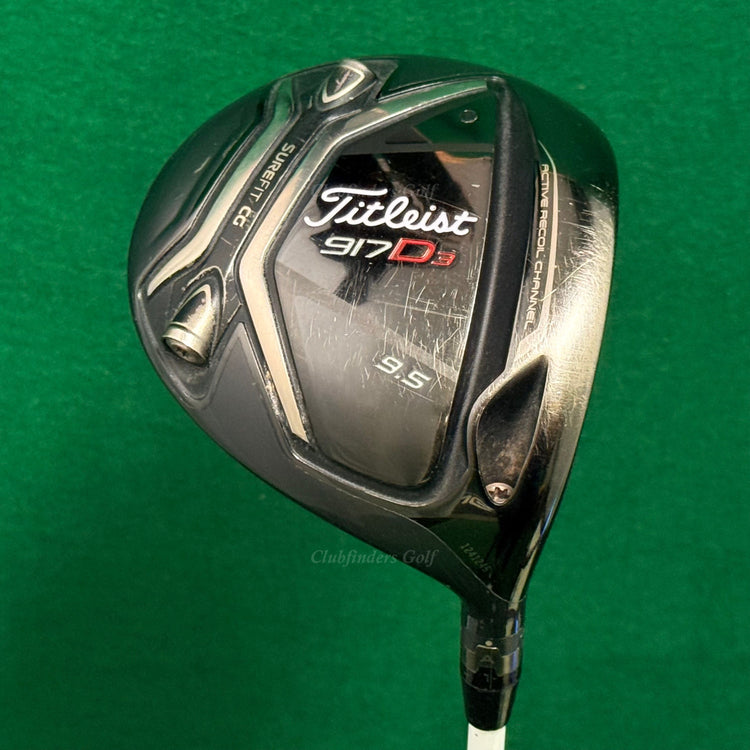 Titleist 917 D3 917D3 9.5° Driver Mitsubishi Rayon Fubuki 63 Extra Stiff