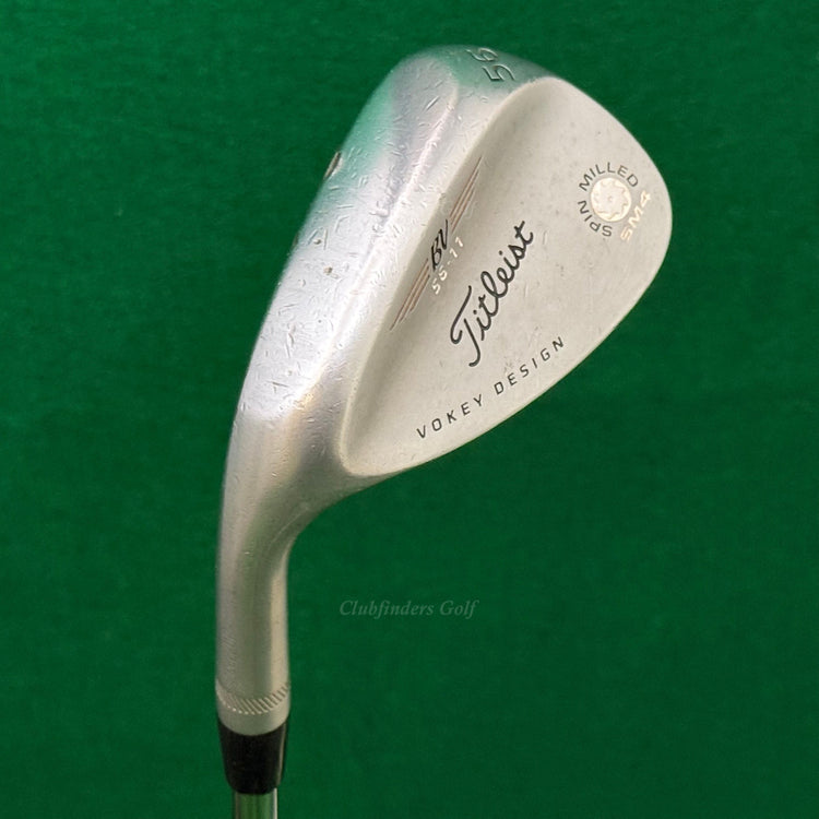 LH Titleist Vokey SM4 Chrome 56-11 56° Sand Wedge Vokey Design Steel Wedge Flex