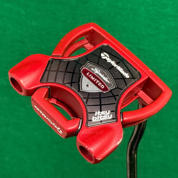 TaylorMade Spider Limited Red Itsy Bitsy 35" DB Putter Golf Club W/ Headcover