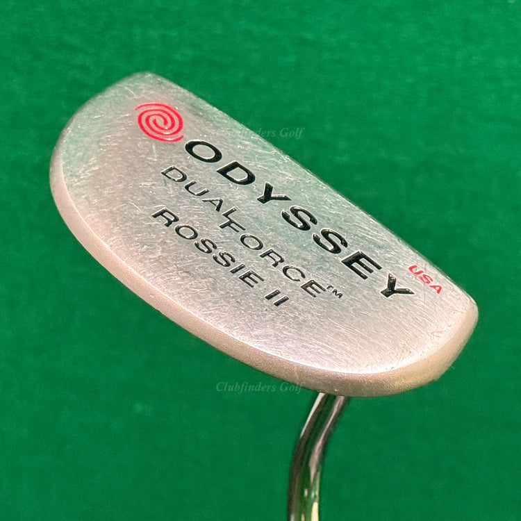 Odyssey Dual Force Rossie II Double-Bend Mid-Mallet 33" Putter w/ Super Stroke