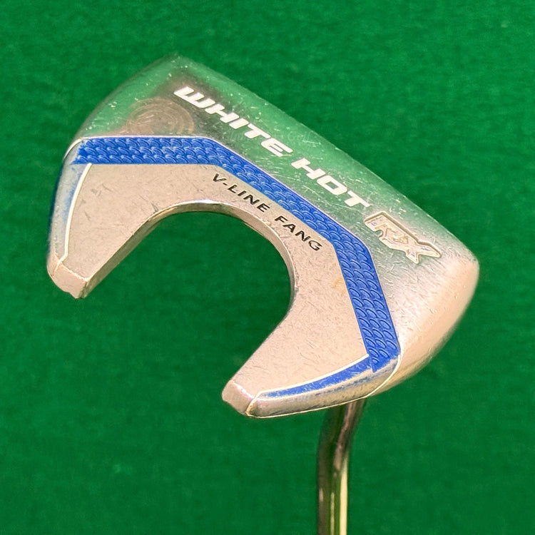 Odyssey White Hot RX V-Line Fang 33" Double-Bend Mallet Putter Golf Club