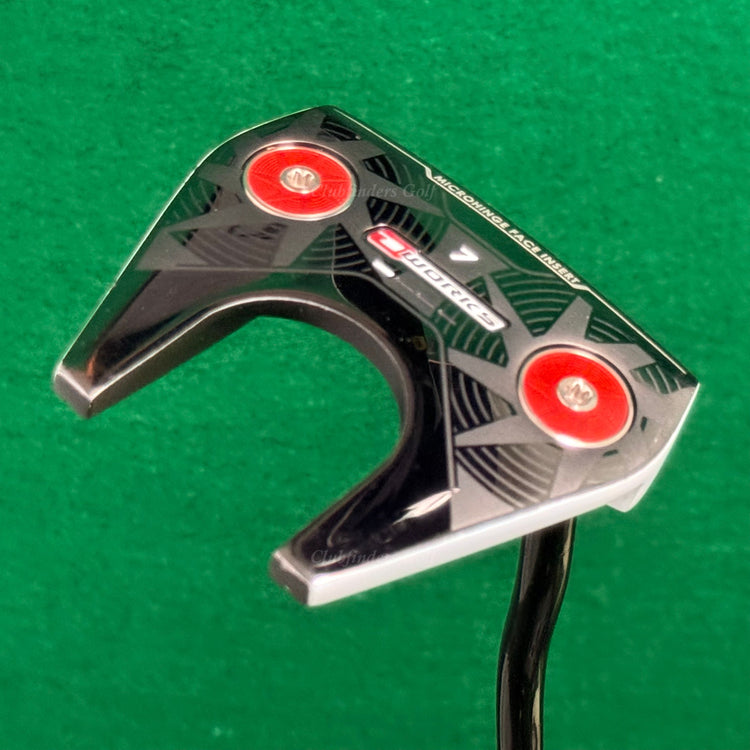 Odyssey O-Works 7 White/Black 35" Double-Bend Mallet Putter w/ Super Stroke