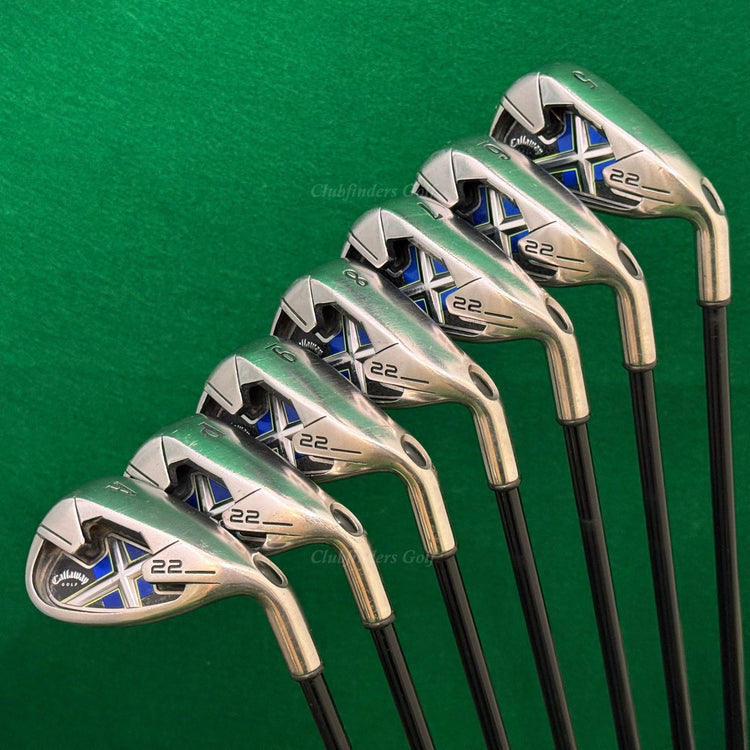 Callaway X-22 5-AW Iron Set Factory Low-Kick 65g Graphite Seniors