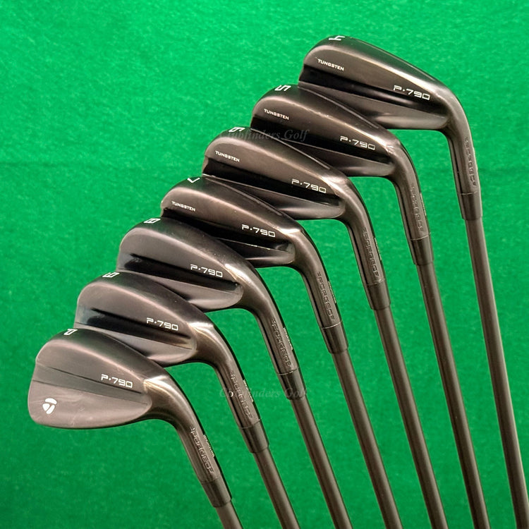 TaylorMade 2023 P-790 Ltd. Ed. Phantom Black 4-PW Iron Set KBS Tour FLT120 Stiff