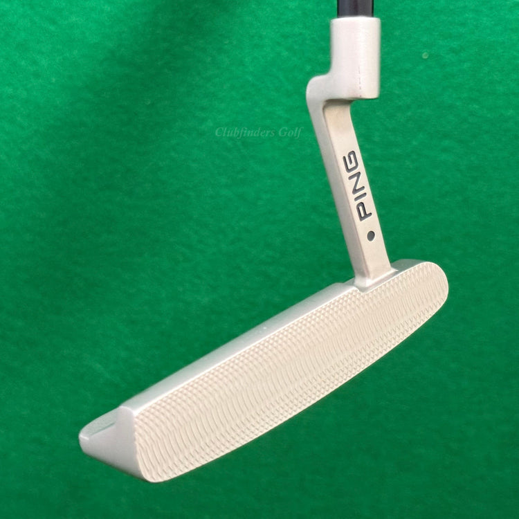 Ping 2024 Anser D Black Dot Raw Blast 35" Plumbers-Neck Putter Golf Club