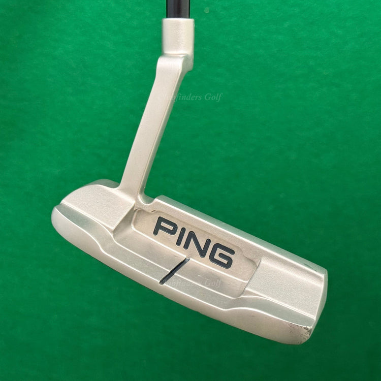 Ping 2024 Anser D Black Dot Raw Blast 35" Plumbers-Neck Putter Golf Club