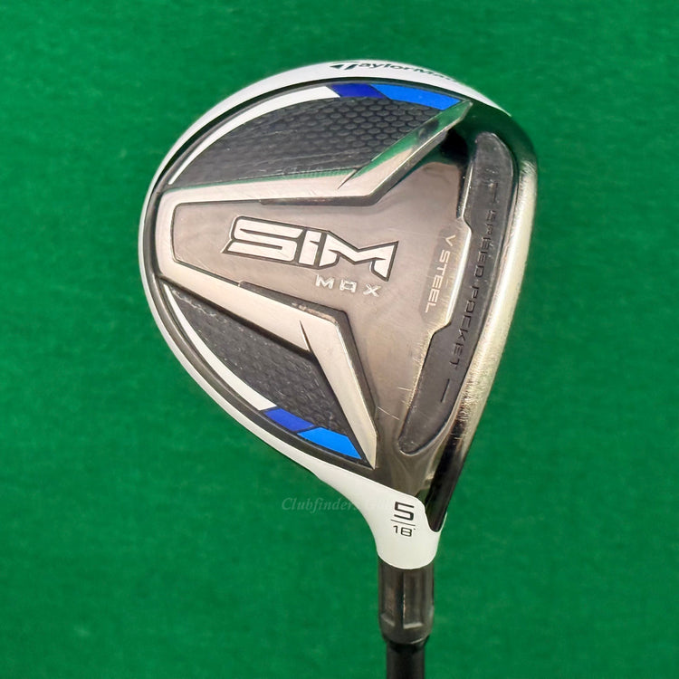 TaylorMade SIM Max 18° Fairway 5 Wood Mitsubishi REAX 55-R Graphite Regular