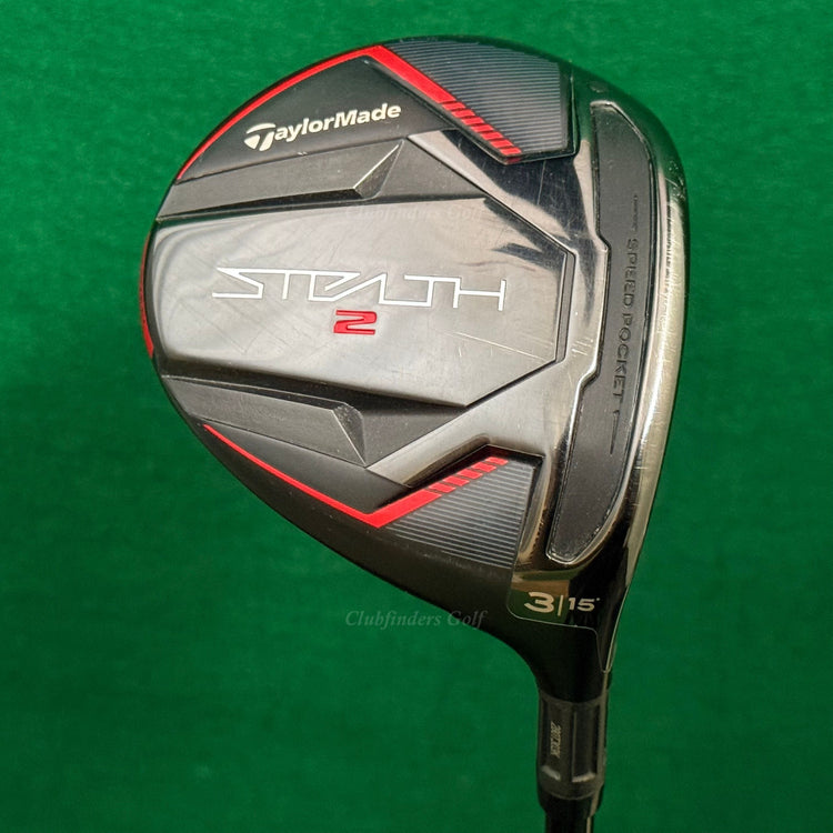 TaylorMade Stealth 2 15° Fairway 3 Wood Fujikura Ventus TR Red FW 6-S Stiff