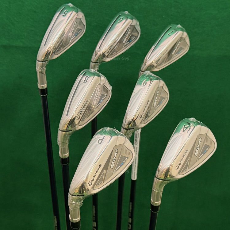 NEW LH TaylorMade SIM2 MAX 5-AW Iron Set Ventus Blue 6-R Graphite Regular