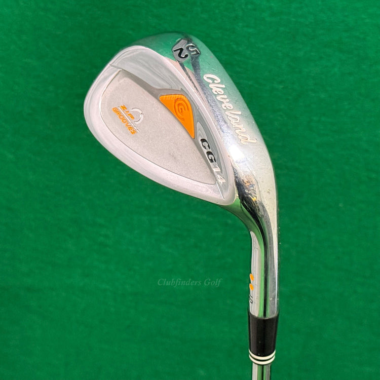 Cleveland CG14 Zip Grooves Chrome 52-10 52° Gap Wedge Stepped Steel Wedge Flex