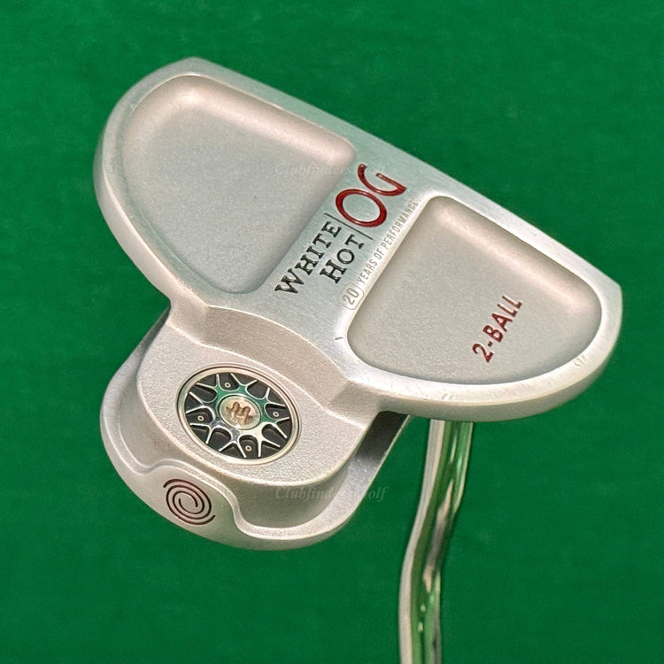 Odyssey White Hot OG 2-Ball 35" Double-Bend Putter W/ Stroke Lab & HC