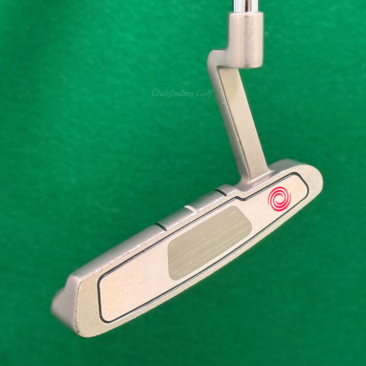 Odyssey White Steel #1 Plumbers-Neck 34" Blade Putter Golf Club w/Super Stroke