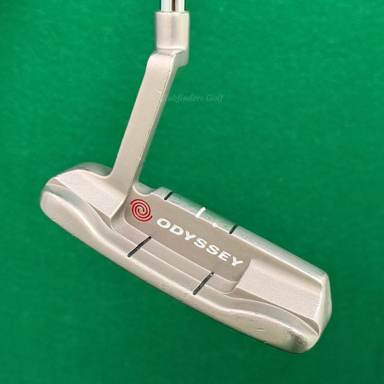 Odyssey White Steel #1 Plumbers-Neck 34" Blade Putter Golf Club w/Super Stroke