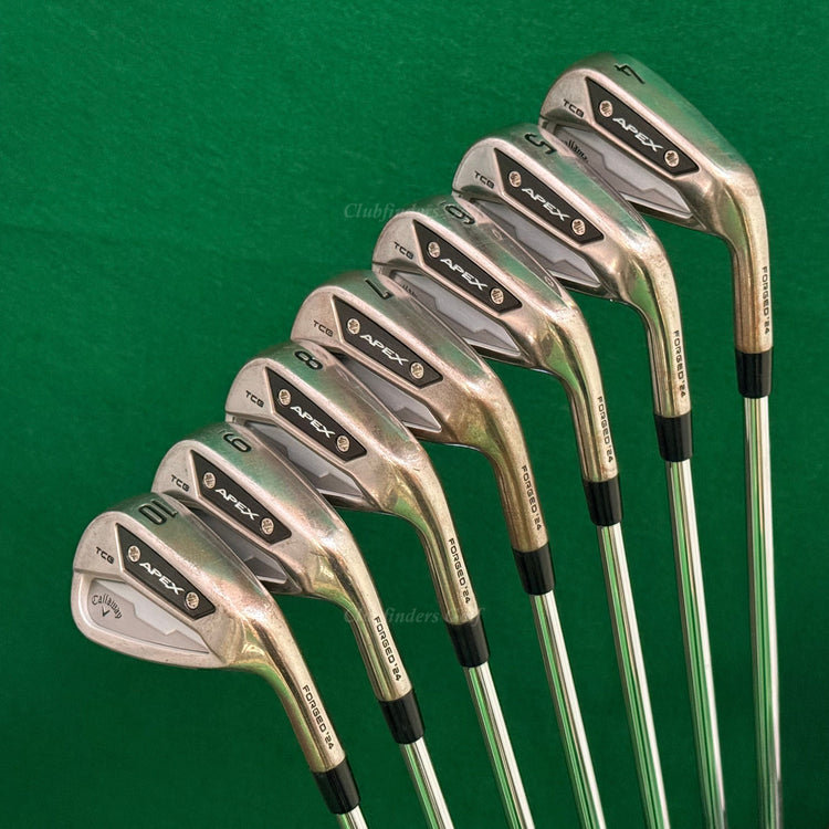 Callaway Apex TCB Forged '24 RAW Oil Ltd Ed. 4-10 Iron Set DG S300 Steel Stiff