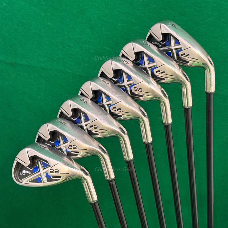 Callaway X-22 4-PW Iron Set Factory Mid-Kick 75g Graphite Regular