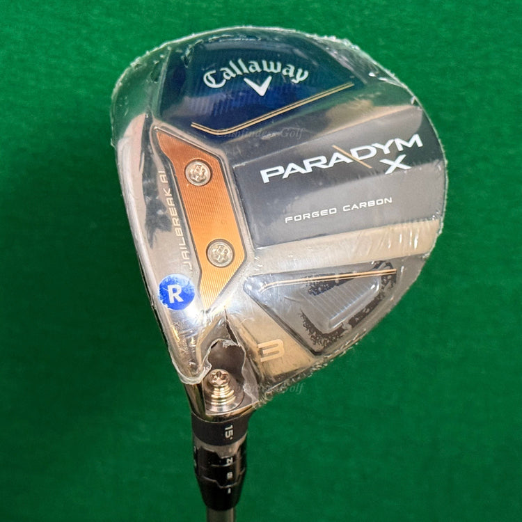 NEW LH Callaway Paradym X 15° Fairway Wood 3 HZRDUS Silver 5.5 Regular