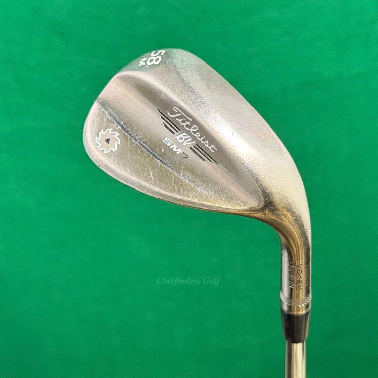 Titleist Vokey SM7 Tour Chrome 58-8M 58° Lob Wedge Vokey Design Steel Wedge Flex