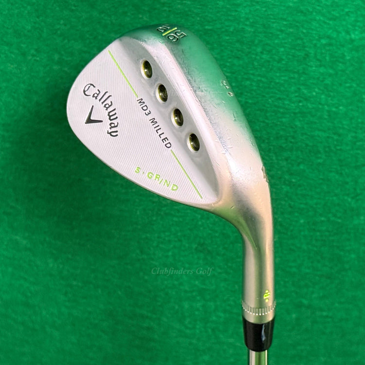 Callaway MD3 Milled Chrome 56-10S 56° Sand Wedge Dynamic Gold Steel Wedge Flex