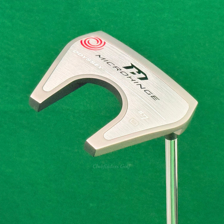 Odyssey '24 Microhinge #7 S 34" Slant-Neck Mallet Putter Golf Club w/ HC