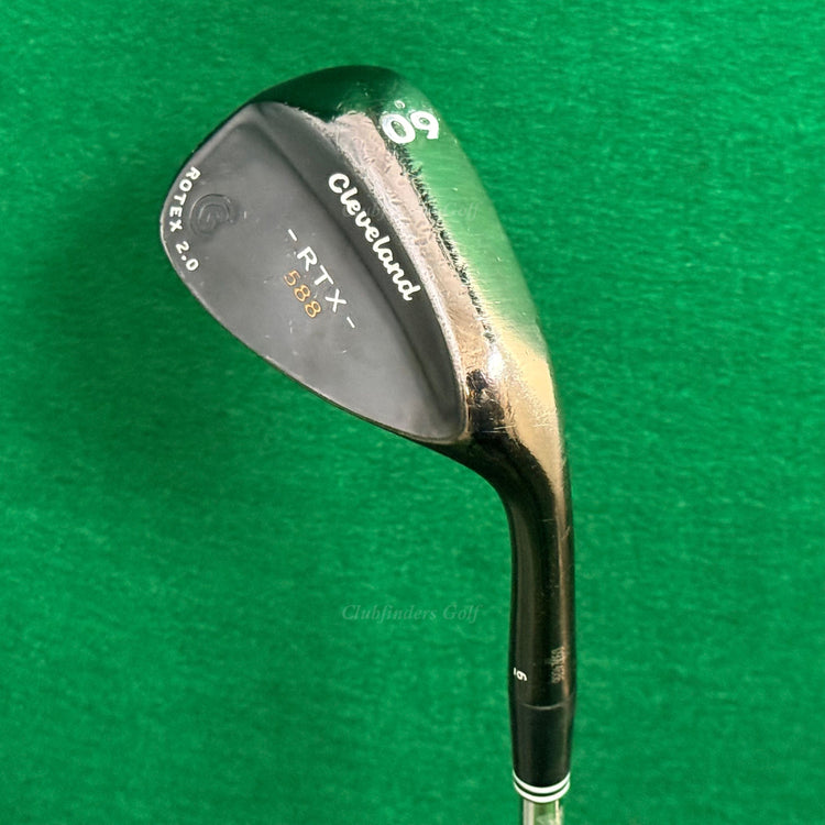 Cleveland RTX 588 Rotex 2.0 Black 60-6 60° Lob Wedge Stepped Steel Wedge Flex
