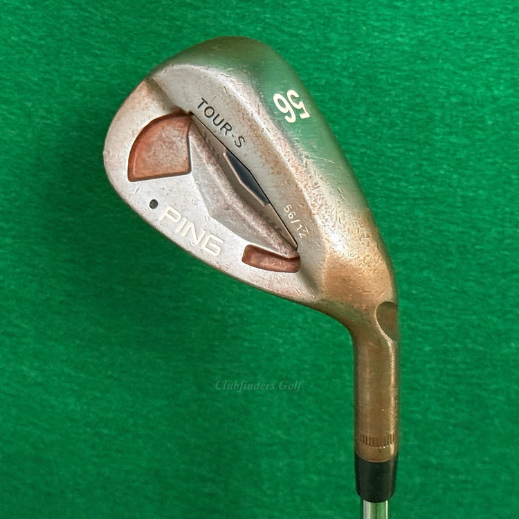 Ping Tour-S Raw Black Dot 56-12 56° Sand Wedge Stepped Steel Wedge Flex