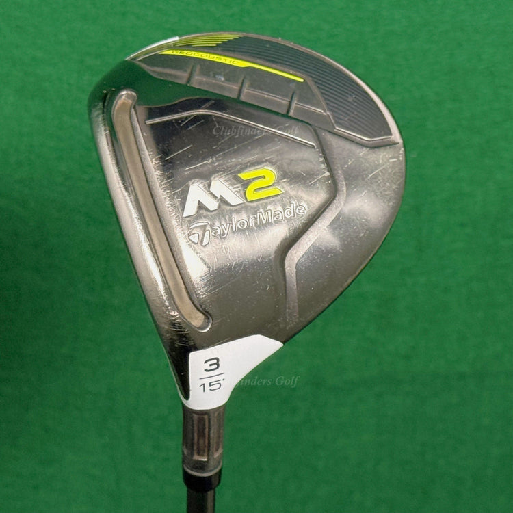 LH TaylorMade M2 2017 15° Fairway Wood 3 Factory REAX 65 Graphite Stiff