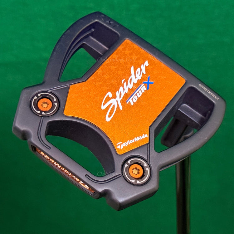 TaylorMade Spider Tour X Black 34" X1 L-Neck Mallet Putter w/ Super Stroke & HC