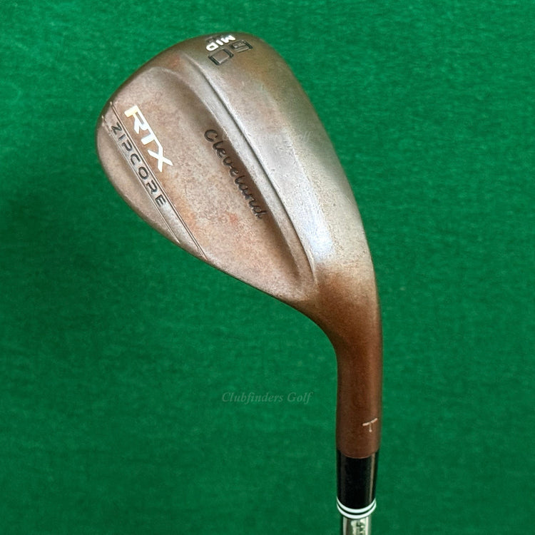 Cleveland RTX Zipcore Mid Raw "T" Stamp 60-10 60° Lob Wedge DG Spinner TI