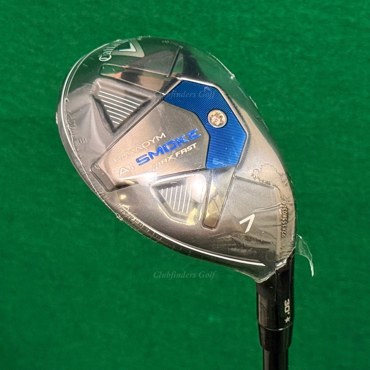 NEW Callaway Paradym Ai Smoke Max Fast 30°* 7 Hybrid Tensei AV 70HY Regular w/HC