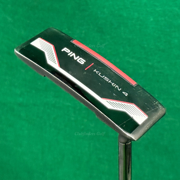 Ping 2021 Kushin 4 Black Dot 33" Flow-Neck Wide-Blade Putter Golf Club